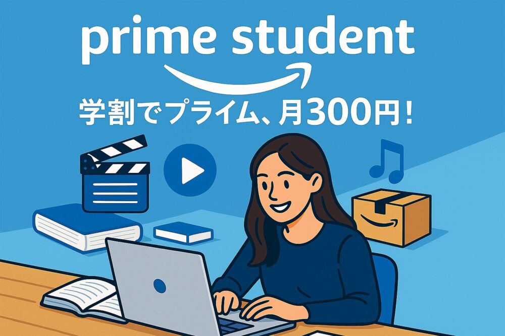 Amazon プライム Amazon プライム student 300円 学割