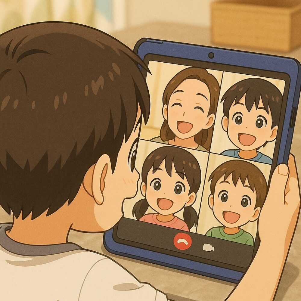 オンライン習い事 ハイファイ 友達と受講している様子
