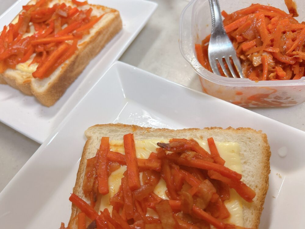 キッズライン家事代行の作り置きを翌日のパンに活用した写真