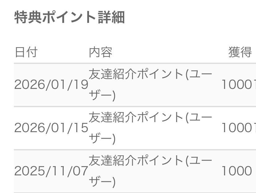 キッズライン家事代行の紹介コードが複数回利用されたことが分かる様子